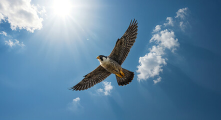 Obraz premium falcon in the sky . Generative AI