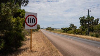 rural highway sign, australia