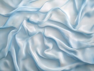 Fototapeta premium Pastel icy blue fabric texture studio setting textile photography soft light close-up elegance