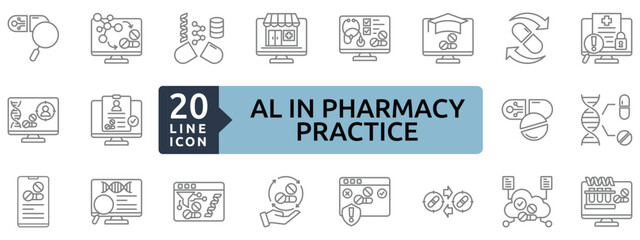 all in pharmacy practice icon sheet