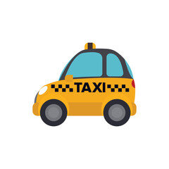 taxi yellow new york cab vector symbol sign illustration © valvectors