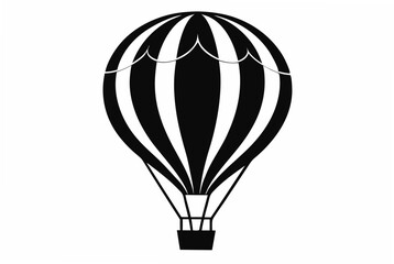 Fototapeta premium air balloon silhouette vector illustration