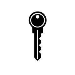 Classic Key Icon: A simple yet versatile vector illustration of a classic key, perfect for concepts related to security, access, and unlocking potential.