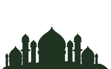 Mosque image for Ramadan or Eid Mubarak background decoration