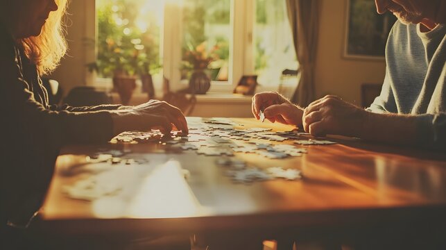 Jigsaw moments senior togetherness