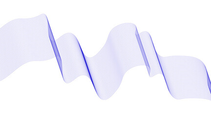Design elements Wave of many color lines Abstract wavy stripes on white background isolated Creative line art Vector illustration EPS 10 Colorful shiny waves with lines created using Blend Tool