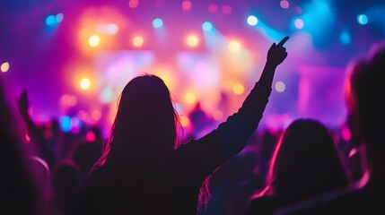 Colorful lights music celebration