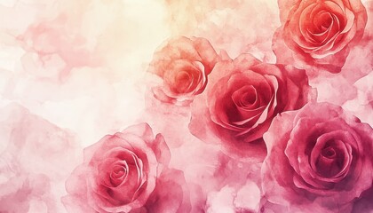 Watercolor Roses: A Soft and Romantic Floral Painting
