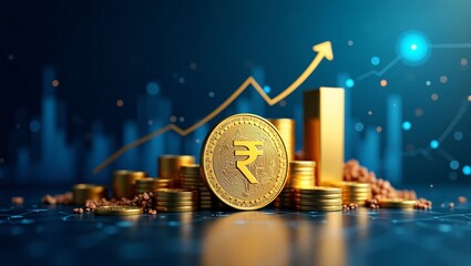 Indian Rupee and Economic Growth Symbolizing Budget 2025 and Financial Stability