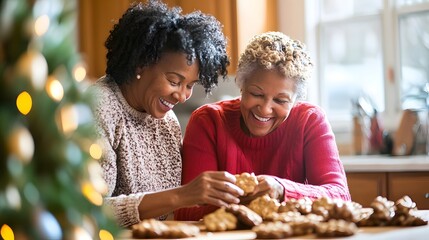 Close-up moments in sweethearts' kitchen