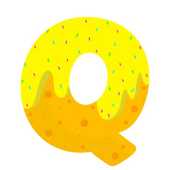 English donut letters 