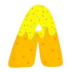 English donut letters 