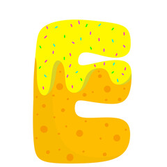 English donut letters 