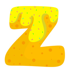 English donut letters 