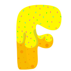 English donut letters 