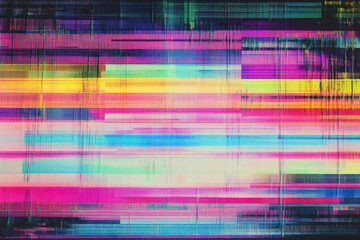 Digital television glitch pattern