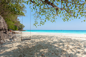 Koh Tachai is an island in the Similan Islands National Park in Lam Kaen Subdistrict, Thai Mueang, Phang Nga Province, An island with white sandy beaches and crystal clear water