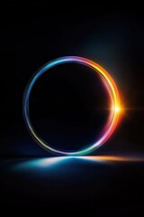 A symbolic glowing Rainbow Halo indicating in Pride concept