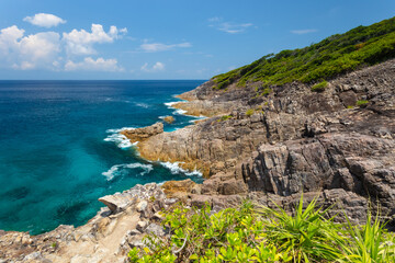 Koh Tachai is an island in the Similan Islands National Park in Lam Kaen Subdistrict, Thai Mueang, Phang Nga Province, An island with white sandy beaches and crystal clear water