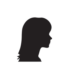 silhouette of a person vector on white background 