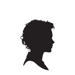 silhouette of a person vector on white background 