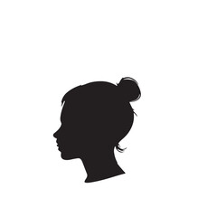 silhouette of a person vector on white background 