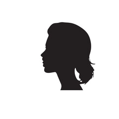 silhouette of a person vector on white background 