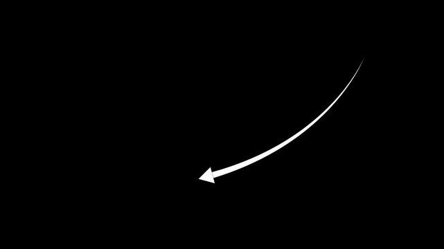 Financial business Loss down graph chart. business loss concept. 