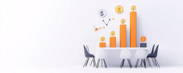 Fototapeta premium demographic research, competition comparison, population trends, professional statistics, infographic style, clean aesthetics, creative visuals, corporate presentation vibe, high-quality render,