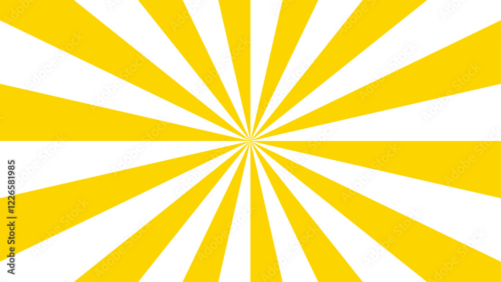 Aufkleber sunburst sunshine wavy stripes yellow color background design. floral patterns with stippling textur