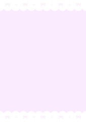 リボンとハートのホワイトレース背景♪