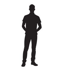 silhouettes of people on white background 