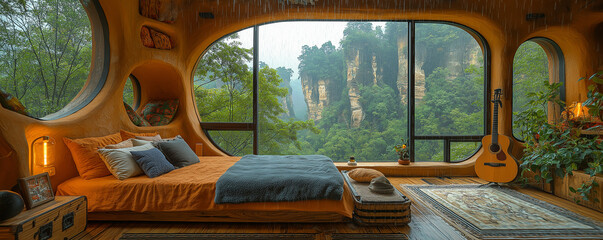 自然の中にあるお洒落なアジアンホテル