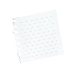blank notebook isolated on white