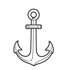 anchor vector  isolated on white background