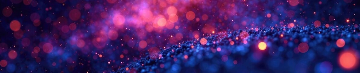 glittering starry night bokeh texture abstract background, galactic background, glittery starry night