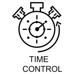 Time Control Icon. Vector Icon Design