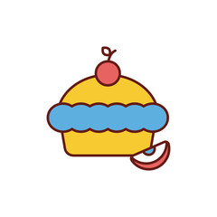 Pie Apple icon design