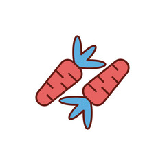 Carrots icon design