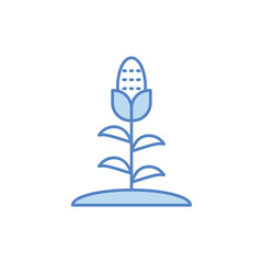 Corn stalks icon design