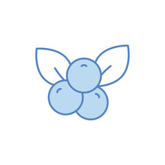 Cranberry sprig icon design