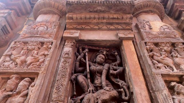 Ancient goddess Idol in Baitala & Sisireswara Temple 8th-century Hindu temple of the typical Khakara style of the Kalinga architecture dedicated to Goddess Chamunda located in Bhubaneswar