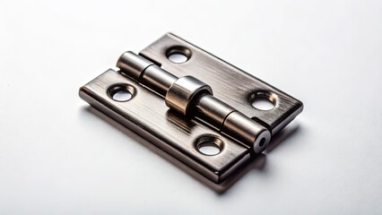 Silhouette of a Hinge Pin on White Background - Minimalist Hardware Stock Photo