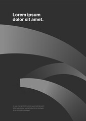 Layout template for sports event, companies or business. Design with abstract fly ribbon for flyer, poster, brochure, banner or background. 