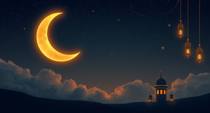 moon and stars