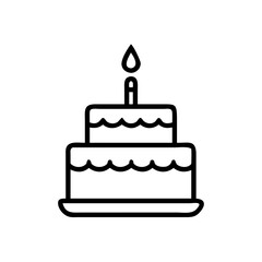 birthday cake icon design