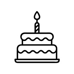 birthday cake icon design