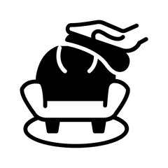 Vector black icon for Wipe furniture