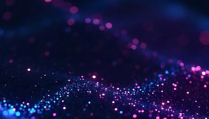 abstract pattern of glowing dots in shades of blue, Created using Generative Ai