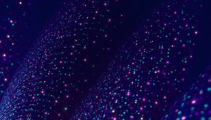 abstract pattern of glowing dots in shades of blue, Created using Generative Ai